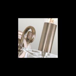 Netlighting Aegean 1 Light Indoor Candle Wall Light Aged Brass E14 in Yellow - thumbnail 3