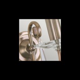 Netlighting Aegean 1 Light Indoor Candle Wall Light Aged Brass E14 in Yellow - thumbnail 2