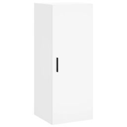 Berkfield Home Highboard White 34.5x34x180 cm Engineered Wood - thumbnail 5