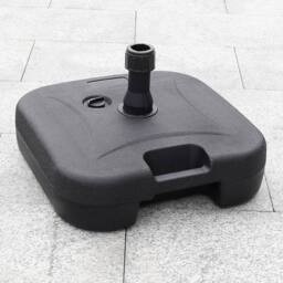 Living and Home 3M Large Rotating Patio Parasol for Outdoor Sunshade and Rain with Plastic Fillable Base in Black - thumbnail 9