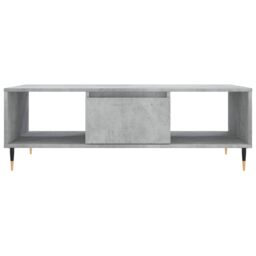 Berkfield Home Coffee Table Concrete Grey 104x60x35 cm Engineered Wood - Size: 104 x 60 x 35 cm - thumbnail 5