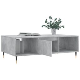 Berkfield Home Coffee Table Concrete Grey 104x60x35 cm Engineered Wood - Size: 104 x 60 x 35 cm - thumbnail 4