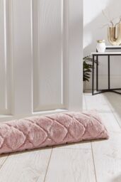 Catherine Lansfield 'Cosy Diamond' Draught Excluder in Pink