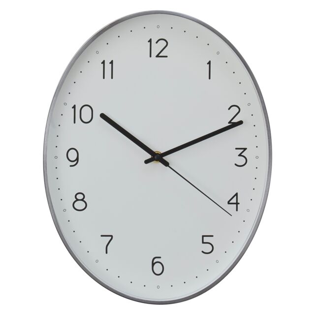 Orsina Elko Oval Wall Clock in Grey - image 1