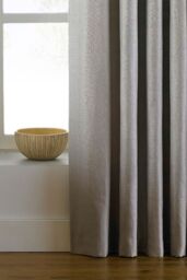 Paoletti Atlantic Twill Woven Eyelet Curtains in Natural - Size: 229 cm width x 137 cm drop - thumbnail 3