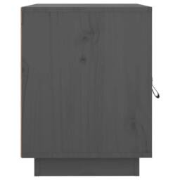 Berkfield Home Beautiful Bedside Cabinets 2 pcs Grey 40x34x45 cm Solid Wood Pine - Size: 40 x 34 x 45 cm - thumbnail 7