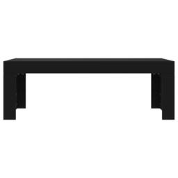 Berkfield Home Modern Coffee Table Black 102x50x36 cm Engineered Wood - Size: 102 x 50 x 36 cm - thumbnail 4