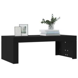 Berkfield Home Modern Coffee Table Black 102x50x36 cm Engineered Wood - Size: 102 x 50 x 36 cm - thumbnail 1