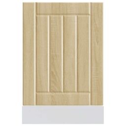 Berkfield Home Dishwasher Panel Lucca Sonoma Oak Engineered Wood in Brown - thumbnail 4