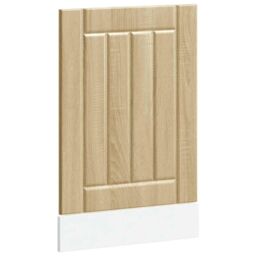 Berkfield Home Dishwasher Panel Lucca Sonoma Oak Engineered Wood in Brown - thumbnail 2