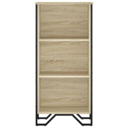 Berkfield Home Bookcase Sonoma Oak 50x31x106 cm Engineered Wood in Brown - Size: 50 x 31 x 106 cm - thumbnail 4