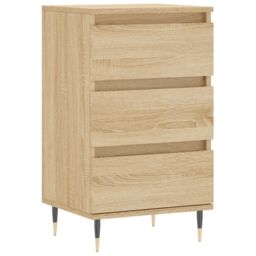 Berkfield Home Sideboard Sonoma Oak 40x35x70 cm Engineered Wood in Brown - Size: 40 x 35 x 70 cm - thumbnail 2