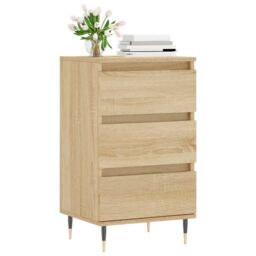 Berkfield Home Sideboard Sonoma Oak 40x35x70 cm Engineered Wood in Brown - Size: 40 x 35 x 70 cm - thumbnail 3