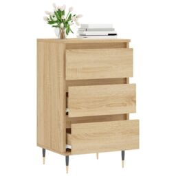 Berkfield Home Sideboard Sonoma Oak 40x35x70 cm Engineered Wood in Brown - Size: 40 x 35 x 70 cm - thumbnail 4