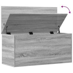 Berkfield Home Storage Box Grey Sonoma 100x42x46 cm Engineered Wood - Size: 100 x 42 x 46 cm - thumbnail 8