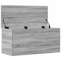 Berkfield Home Storage Box Grey Sonoma 100x42x46 cm Engineered Wood - Size: 100 x 42 x 46 cm - thumbnail 7