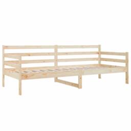 Berkfield Home Day Bed 90x190 cm Solid Wood Pine in Natural - thumbnail 5