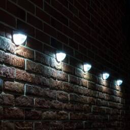 Obasyhig Colourful Light Pack of 2 Solar 6 LED Water Droplets Fence Lights in White - thumbnail 2