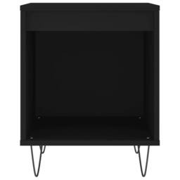 Berkfield Home Modern Bedside Cabinets 2 pcs Black 40x35x50 cm Engineered Wood - Size: 40 x 35 x 50 cm - thumbnail 5