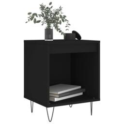 Berkfield Home Modern Bedside Cabinets 2 pcs Black 40x35x50 cm Engineered Wood - Size: 40 x 35 x 50 cm - thumbnail 1