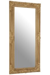 Orsina Wooden Carved Wall Mirror in Natural - thumbnail 2