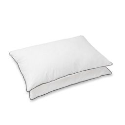 Snug City Duck Feather Pillow Pair 100% Cotton Soft Cover Luxury Sleep in White - thumbnail 3