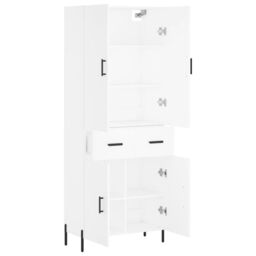 Berkfield Home Highboard White 69.5x34x180 cm Engineered Wood - thumbnail 4