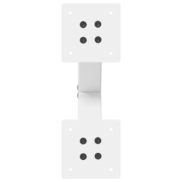 Berkfield Home Coffee Table Legs X-Shaped 2 pcs White 30x(30-31) cm Steel - thumbnail 6