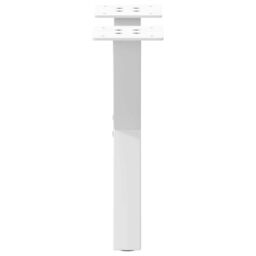 Berkfield Home Coffee Table Legs X-Shaped 2 pcs White 30x(30-31) cm Steel - thumbnail 5