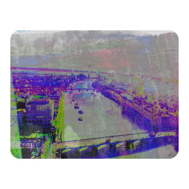 Benjamin Tate Design London Eye View Blanket in Natural - Size: 120 cm x 150 cm - image 1