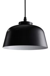 Living and Home E27 Metal Lampshade Ceiling Pendant Light in Black - thumbnail 1