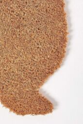 Homescapes Coir Dog Shaped Non-Slip Doormat in Natural - Size: 45 cm x 75 cm - thumbnail 2