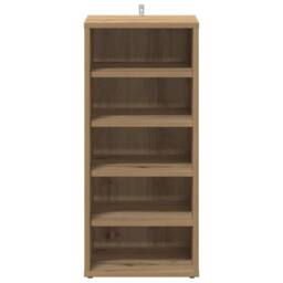 Berkfield Home Shoe Cabinets 2 pcs Artisan Oak 32x35x70 cm Engineered Wood in Brown - Size: 32 x 35 x 70 cm - thumbnail 4
