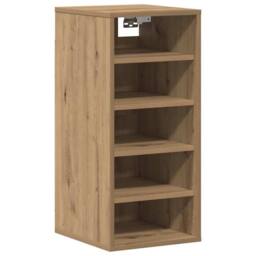 Berkfield Home Shoe Cabinets 2 pcs Artisan Oak 32x35x70 cm Engineered Wood in Brown - Size: 32 x 35 x 70 cm - thumbnail 8