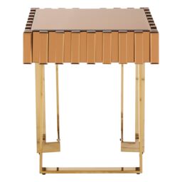 Orsina Modern Design Side Table, Spacious Nesting Table For Patio, Classic Bedside Table, Distinctive Square Table in Gold - thumbnail 5