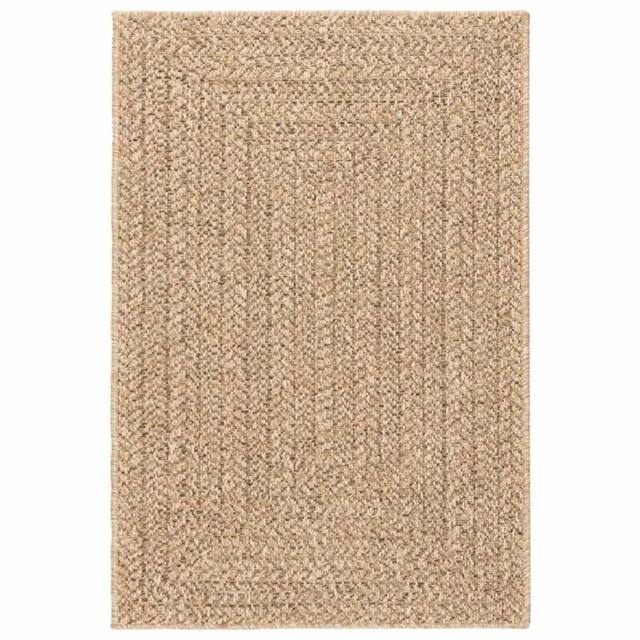Berkfield Home Rug 120x170 cm Jute Look Indoor & Outdoor in Brown - Size: 100 cm diameter - image 1
