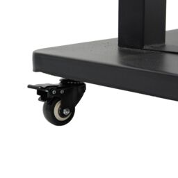 Berkfield Home TV Stand on Wheels 32-90 Inch Screen Max VESA 800x600 mm 100kg in Black - thumbnail 8