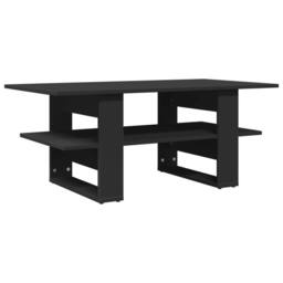 Berkfield Home Coffee Table Black 102x55x42 cm Engineered Wood - Size: 102 x 55 x 42 cm - thumbnail 1