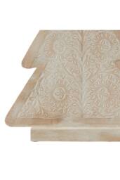 KDMD White Wash Wooden Decorative Tree - Large Patterned Accent Piece - thumbnail 2