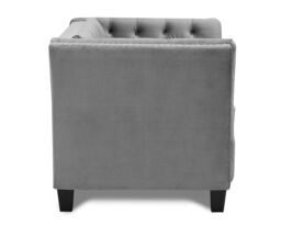 Home Detail Chelsea Light Grey Velvet 2 Seater Sofa - thumbnail 3