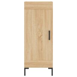 Berkfield Home Highboard Sonoma Oak 34.5x34x180 cm Engineered Wood in Brown - thumbnail 6