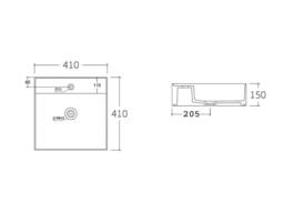 Vente-unique Wall-Mounted Pink Ribbed Bathroom Unit With Free-Standing Basin - 80 - thumbnail 7