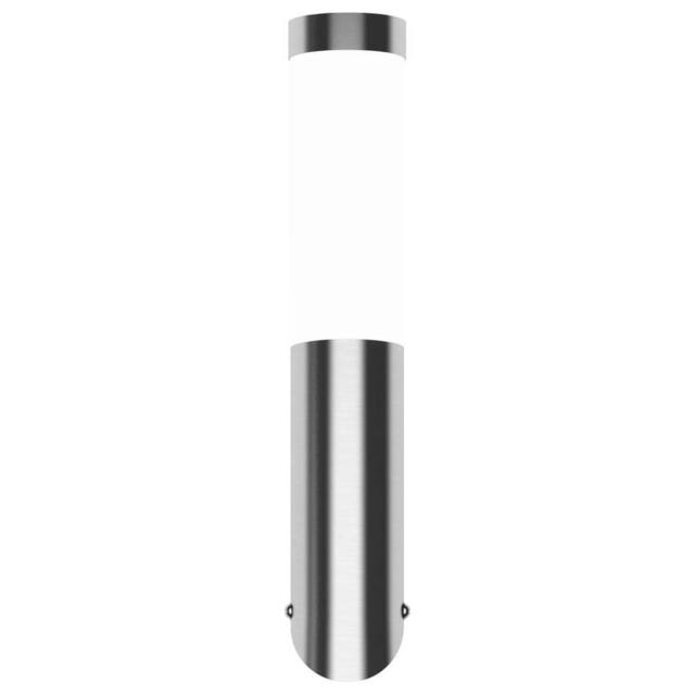 Berkfield Home Wall Lamp Waterproof Stainless Steel 60 W in Silver