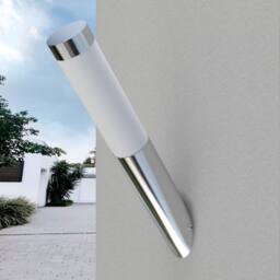 Berkfield Home Wall Lamp Waterproof Stainless Steel 60 W in Silver - thumbnail 9