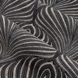 Paoletti Gatsby Jacquard Eyelet Curtains in Black - Size: 168 cm width x 229 cm drop - thumbnail 4