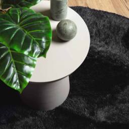 Berkfield Home Shaggy Rug High Pile NAVARRA Black 160x160 cm Polyester - Size: Medium - thumbnail 8