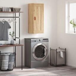 Berkfield Home Wall Mounted Cabinet Sonoma Oak 34.5x34x90 cm Engineered Wood in Brown
