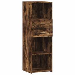 Berkfield Home Highboard Smoked Oak 40x42.5x124 cm Engineered Wood in Brown - thumbnail 3