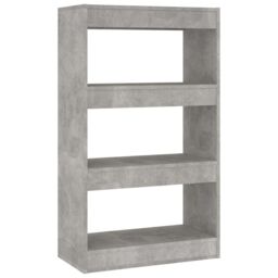 Berkfield Home Book Cabinet/Room Divider Concrete Grey 60x30x103 cm Engineered Wood - Size: 60 x 30 x 103 cm - thumbnail 2