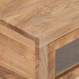 Berkfield Home Coffee Table 90x60x40 cm Solid Acacia Wood in Brown - Size: 90 x 60 x 40 cm - thumbnail 5